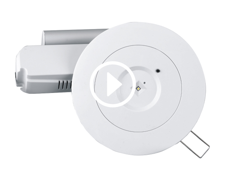 D40-R-2 LED Downlight sürgősségi lámpatest