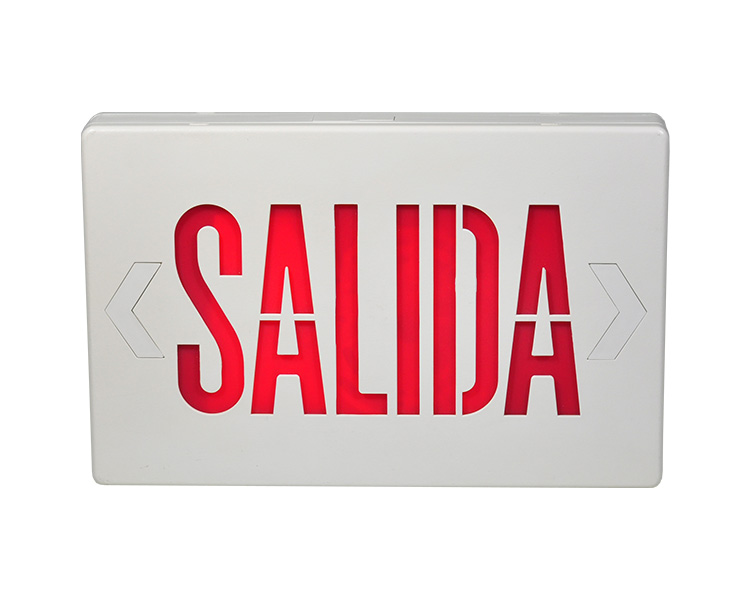 JEE2RWE-SA 6 hüvelykes CULULE jóváhagyott SALIDA EXIT SIGNS