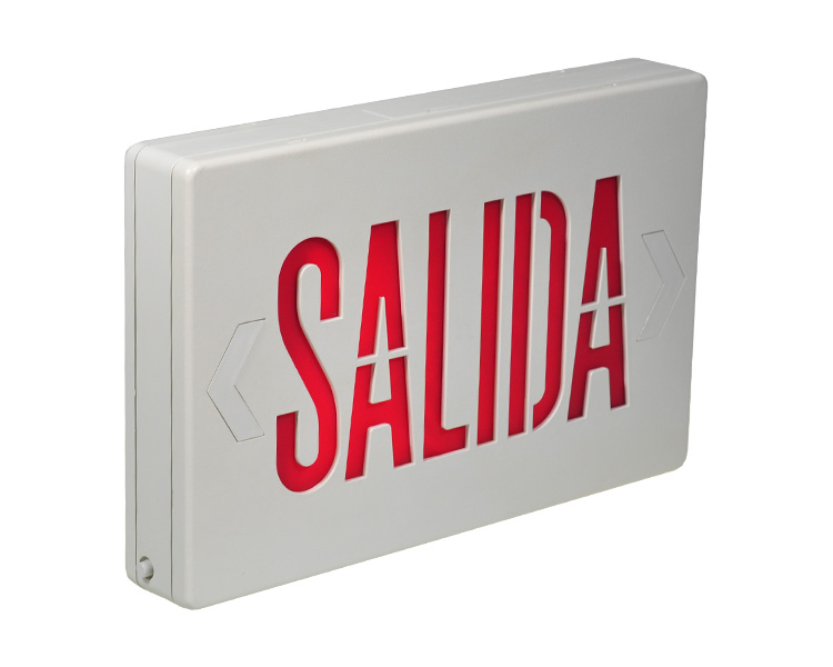 JEE2RWE-SA 6 hüvelykes CULULE jóváhagyott SALIDA EXIT SIGNS