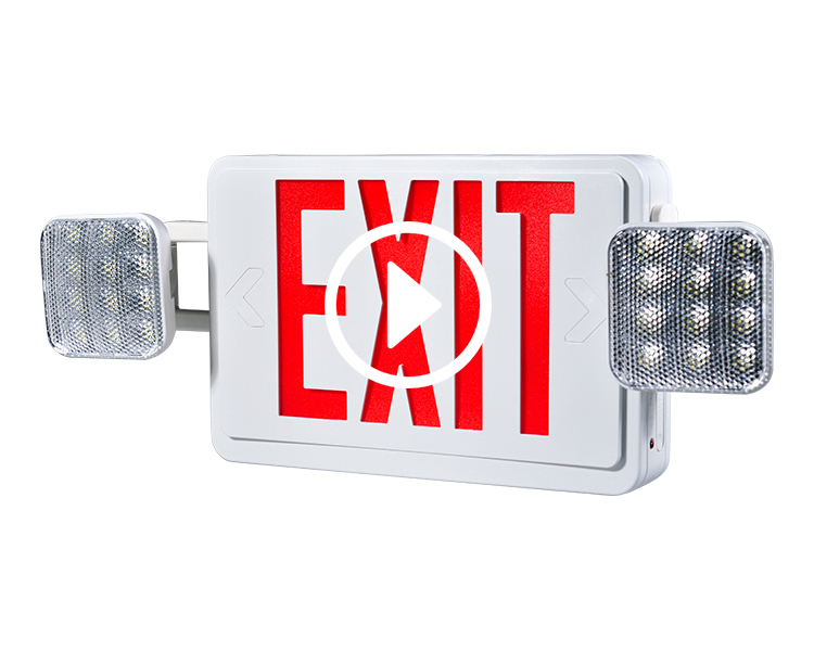 JLEC2BCW-Bi-Color LED kombinált vészkijárat LED fejekkel